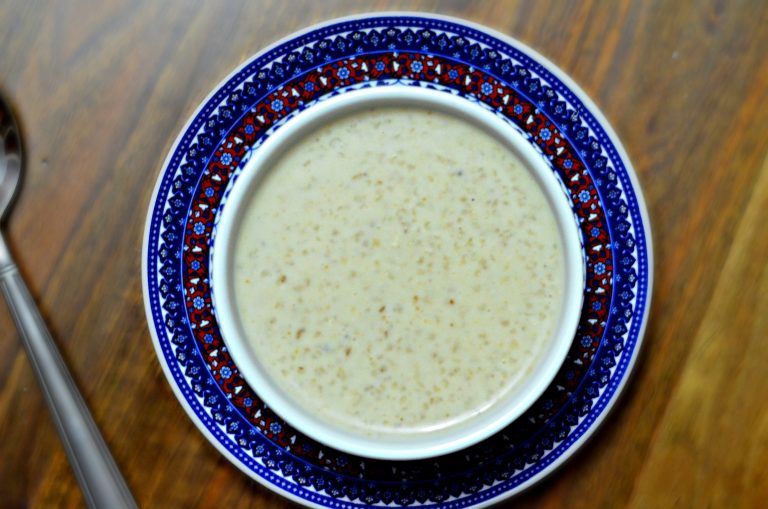 bowl of moroccan barley soup