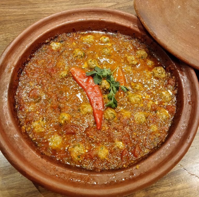 Moroccan fish balls in tomato sauce.