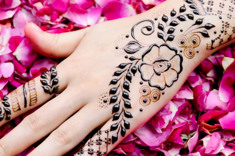 Hand with henna